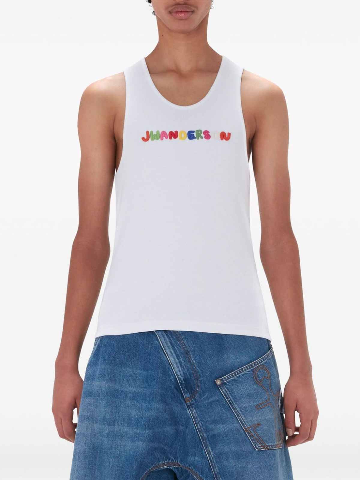 Shop Jw Anderson Top - Blanco In White