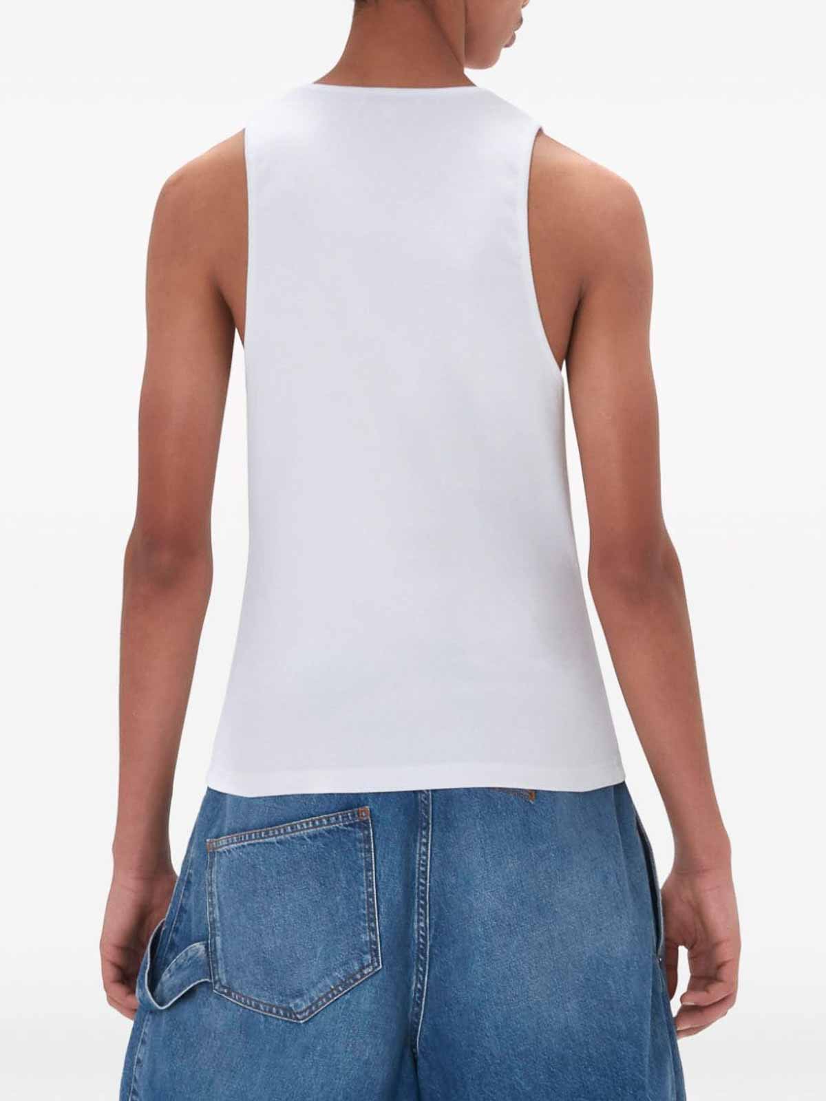 Shop Jw Anderson Top - Blanco In White