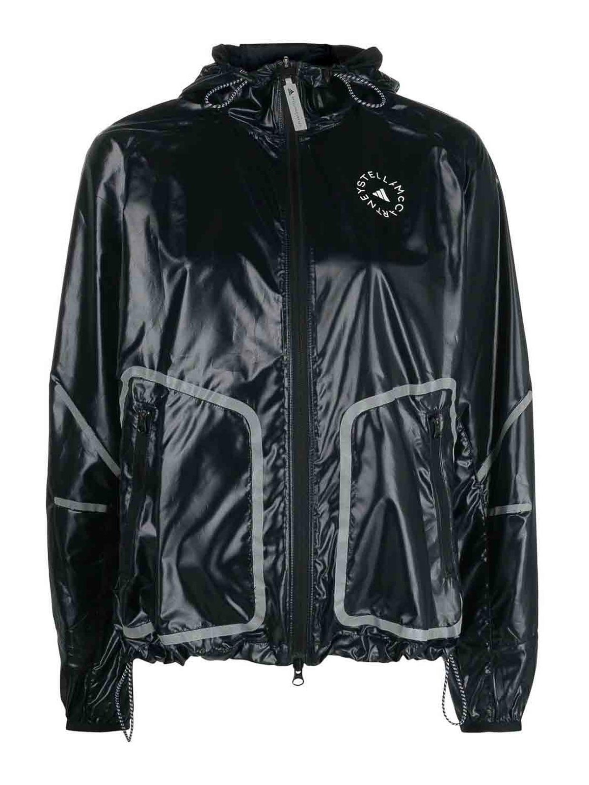 Adidas Originals Zip-up Hooded Jacket In Black