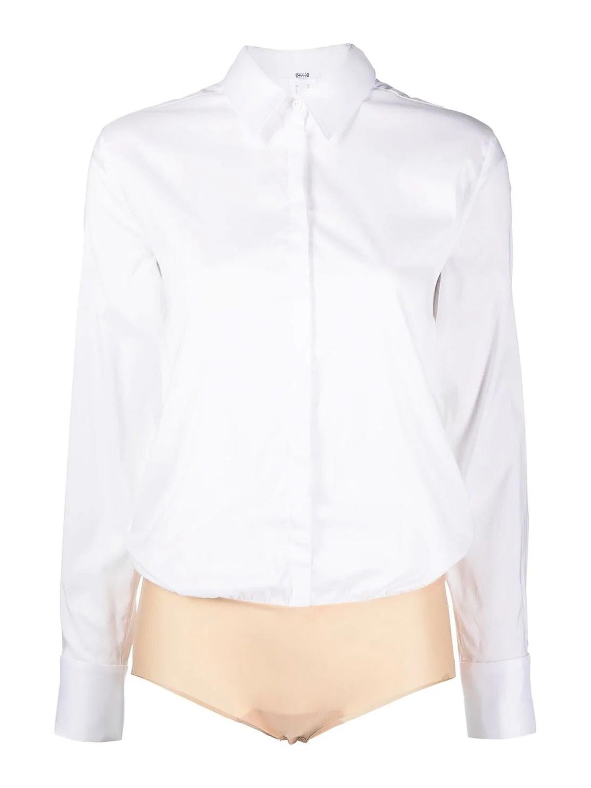 Shop Wolford London Shirt-style Body White