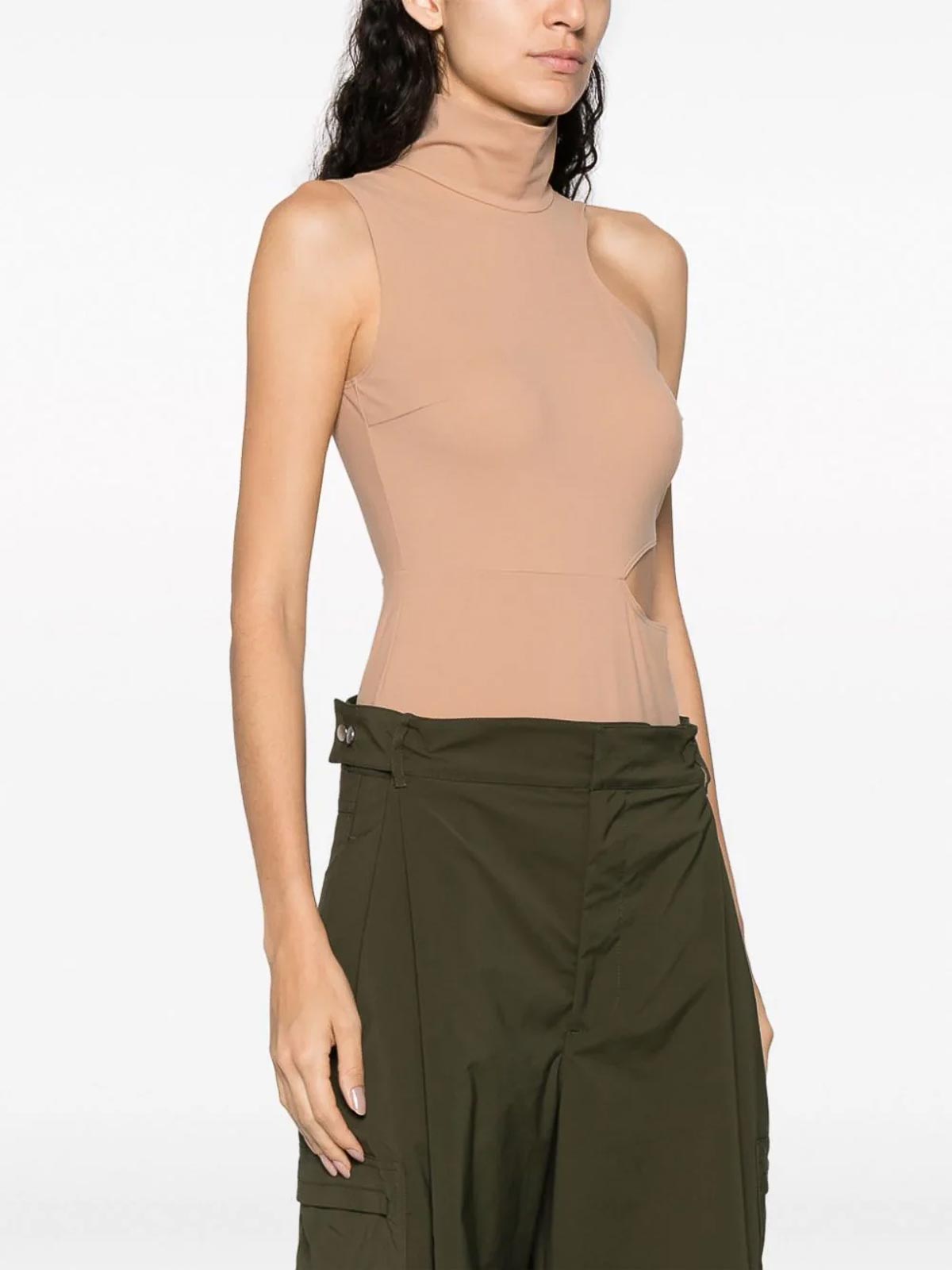 Shop Wolford Warm Up Cut-out Bodysuit In Nude & Neutrals