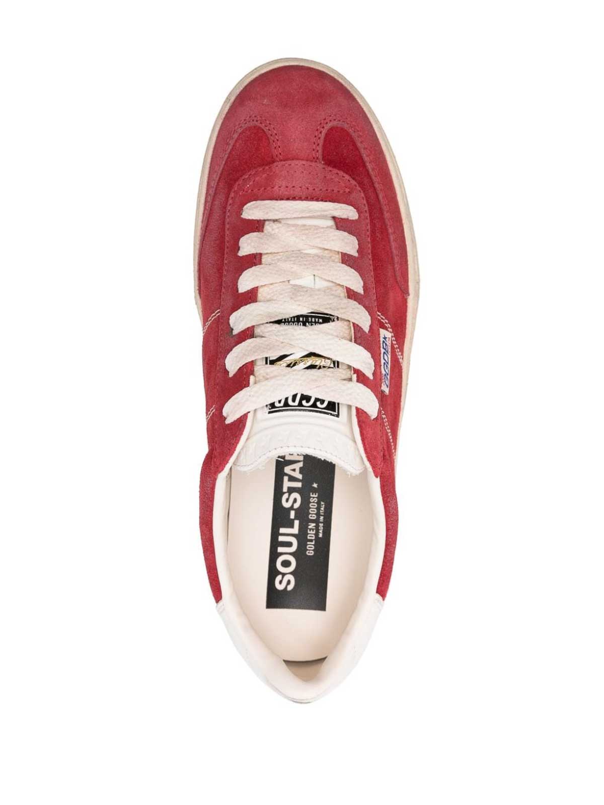 Shop Golden Goose Super-star Suede Sneakers In Red