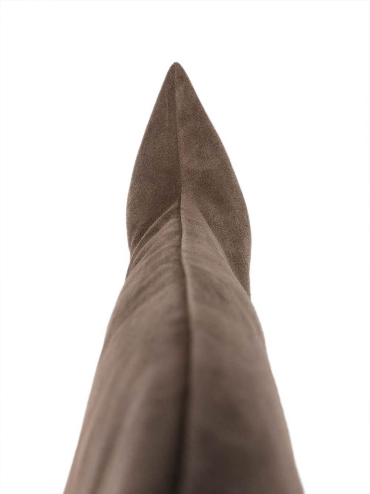 Shop Attico Cheope 105mm Suede Boots In Dark Grey