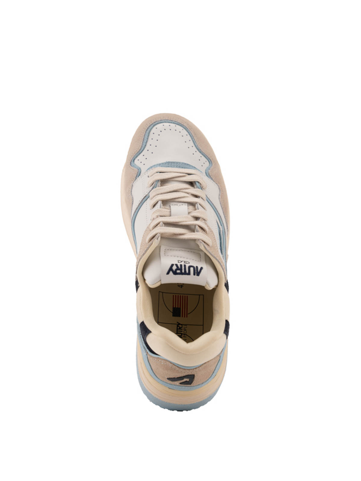 Shop Autry Logo Sneakers In White
