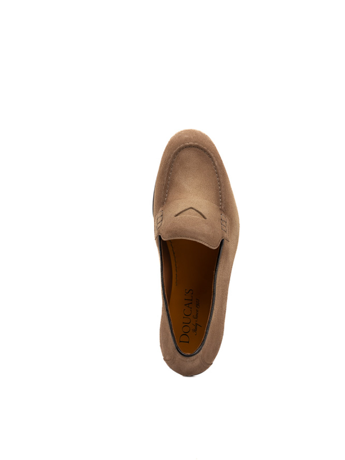 Shop Doucal's Leather Loafers In Dark Brown