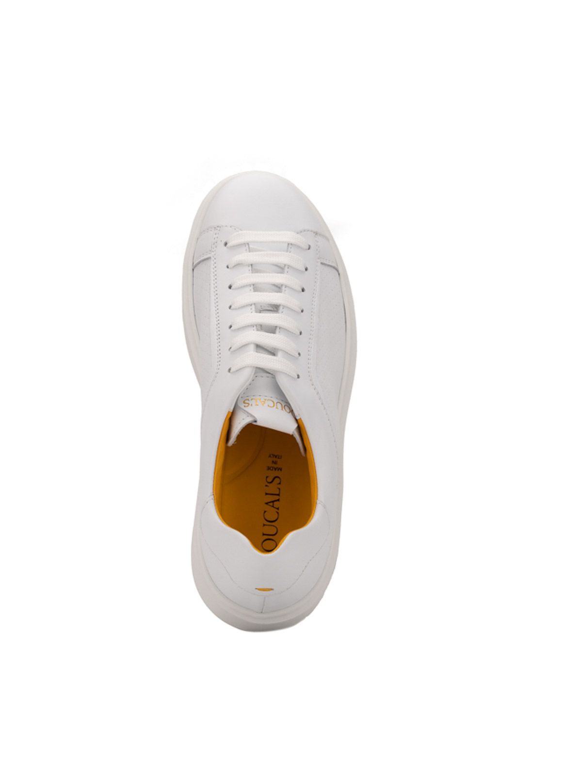 Shop Doucal's Logo Sneakers In White