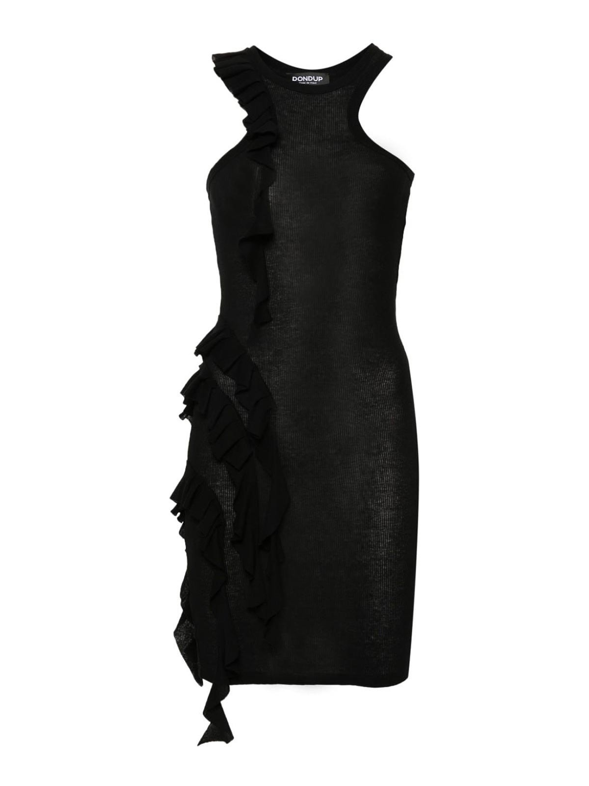 Shop Dondup Detailed Dress In Black
