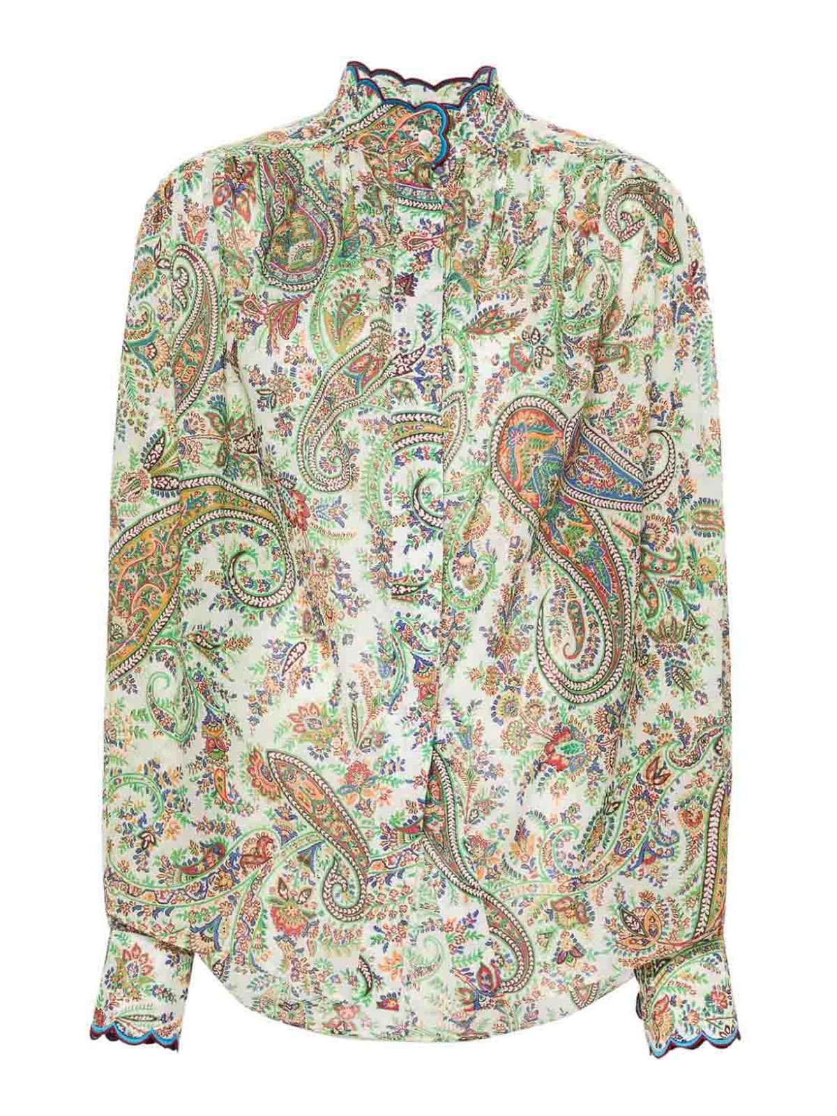 Shop Etro Cachemire Print Shirt In Multicolour