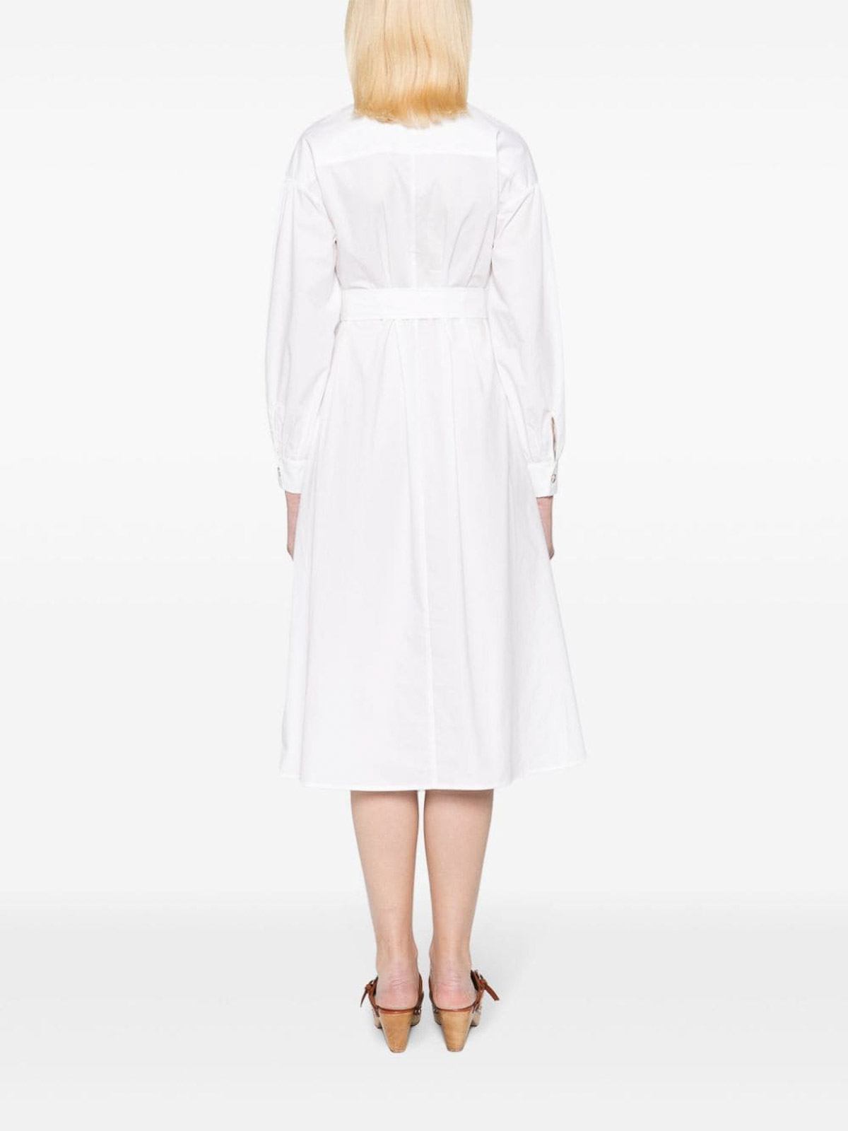 Shop Liu •jo Lace Detail Dress In White