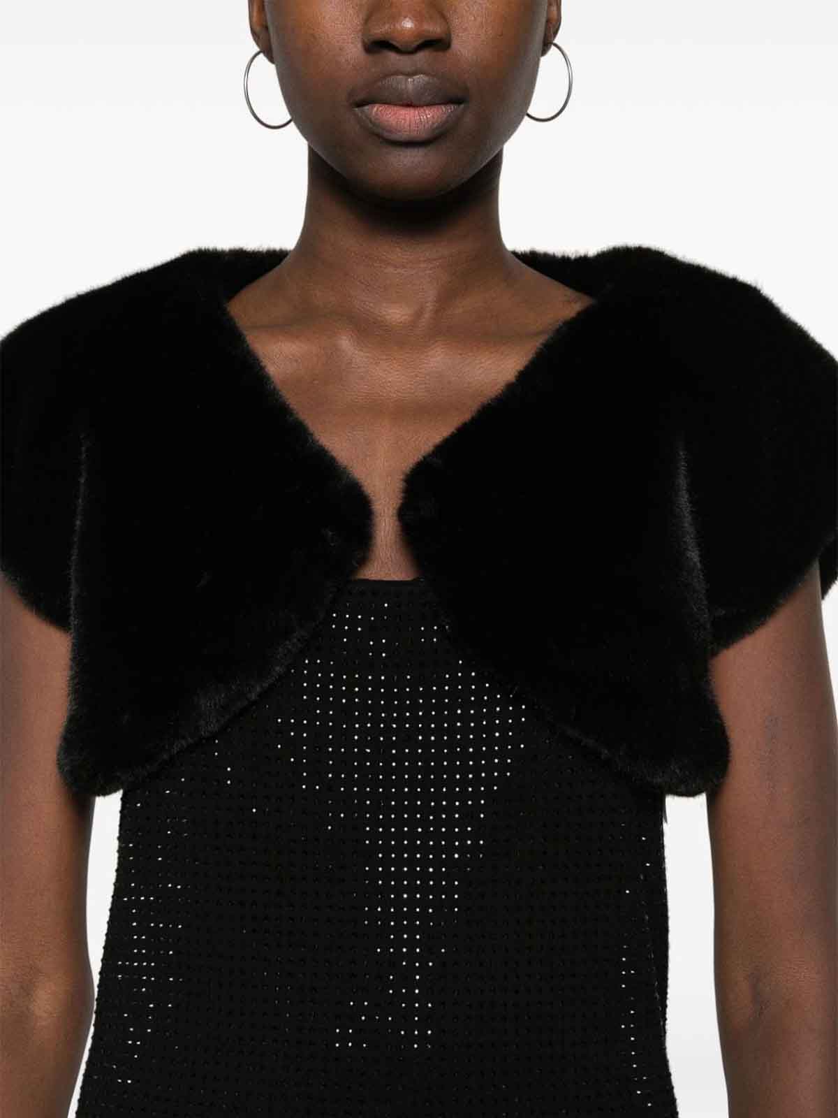 Shop Blugirl Dress With Rhinestones In Black