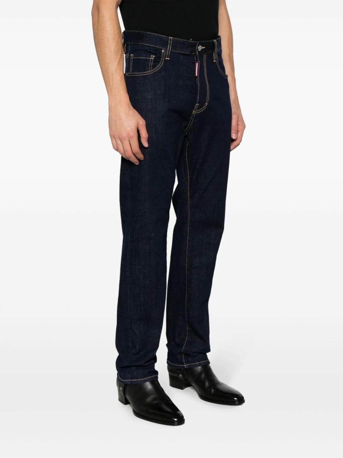 Shop Dsquared2 Slim Denim Jeans In Blue