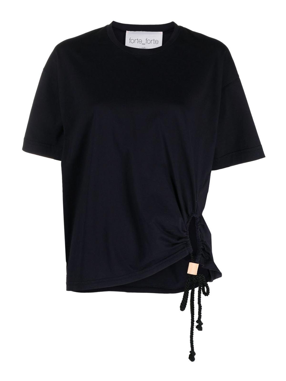 Shop Forte Forte Ruffled T-shirt In Blue