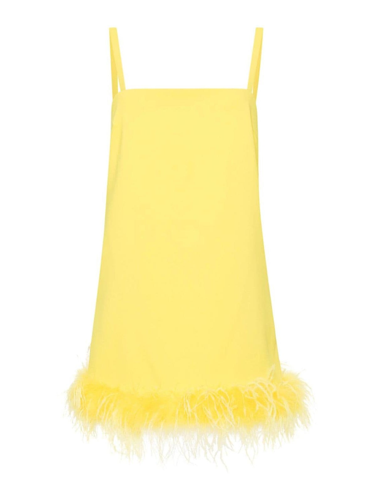 Shop Pinko Vestido Corto - Trebbiano In Yellow