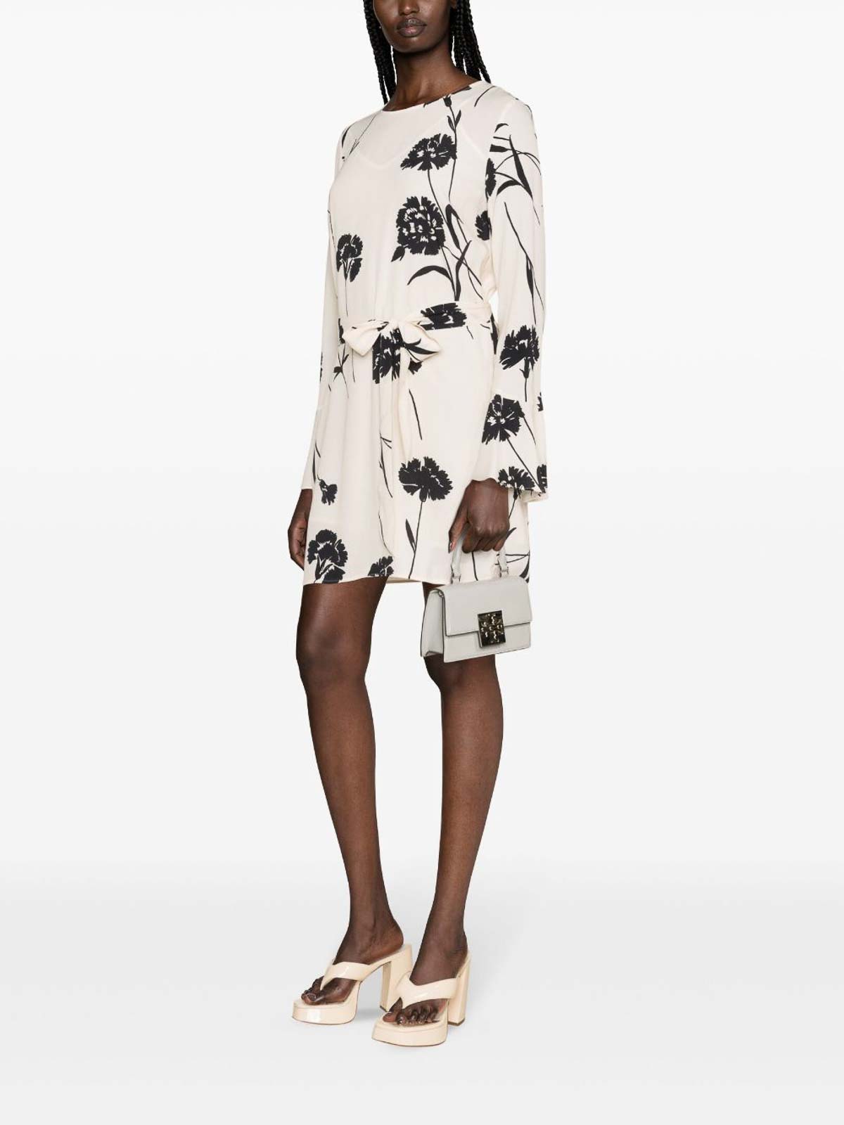 Shop Twinset Floral Dress In White