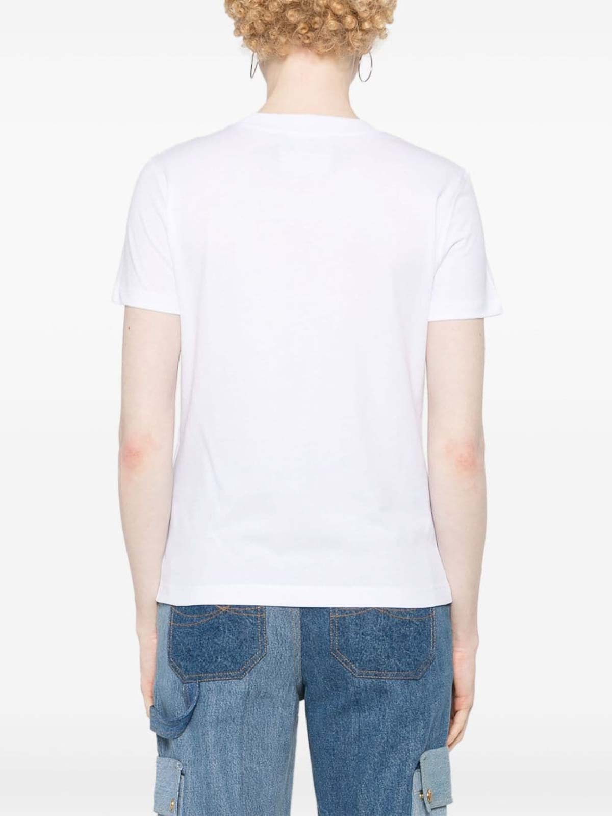 Shop Versace Jeans Couture Camiseta - Blanco In White