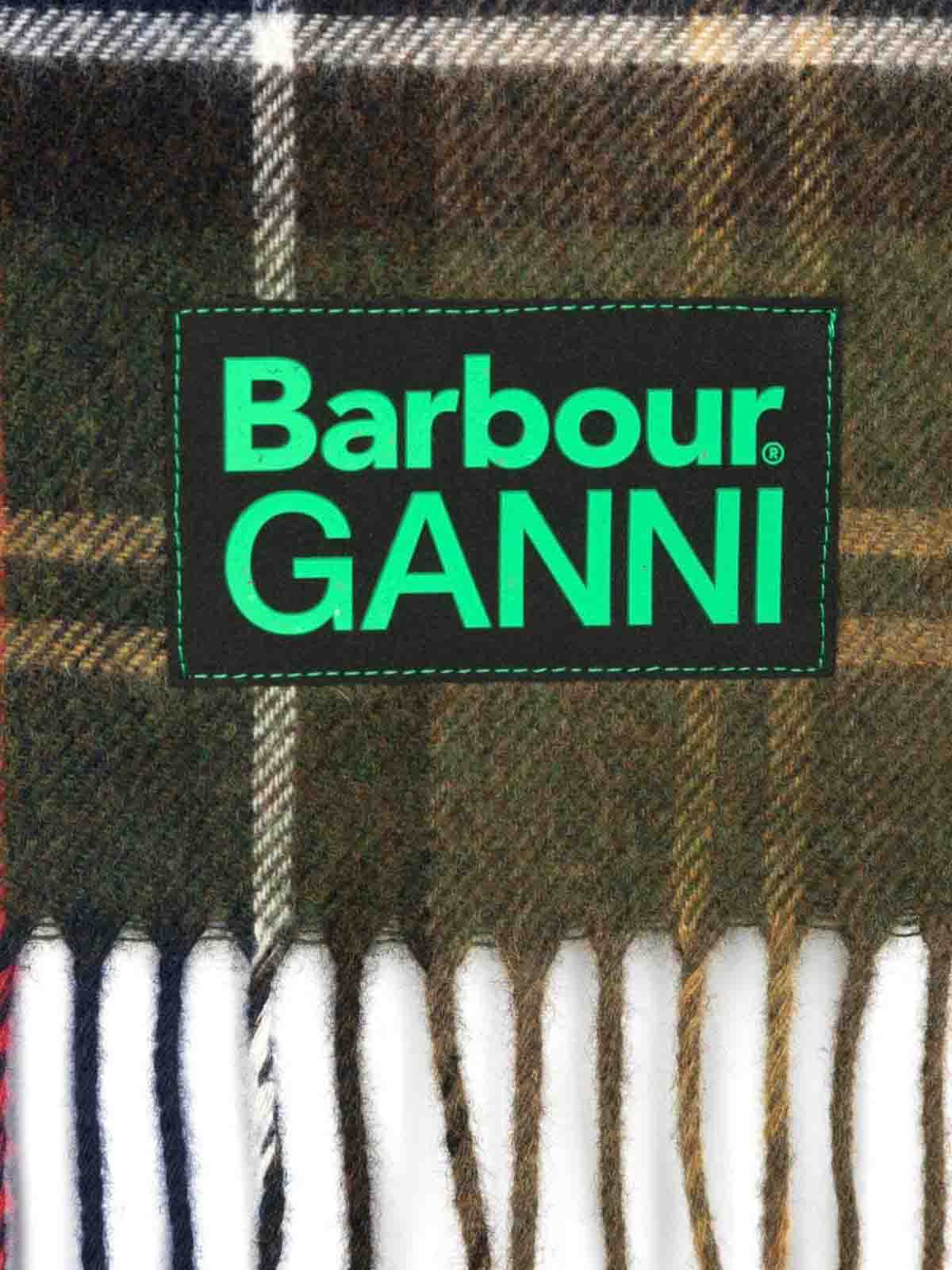 Shop Barbour Scottish Scarf In Brown