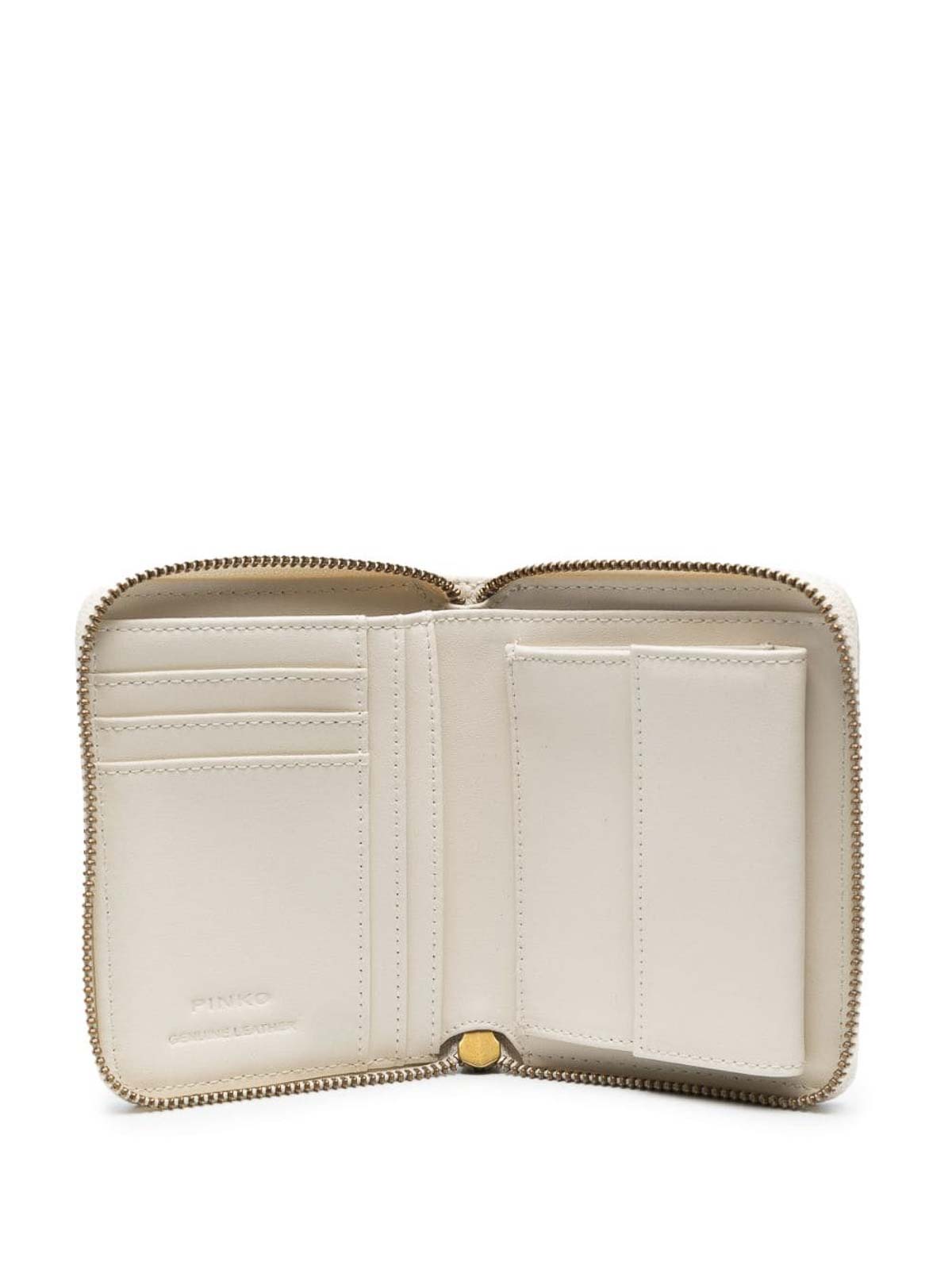 Shop Pinko Quilted Wallet In White