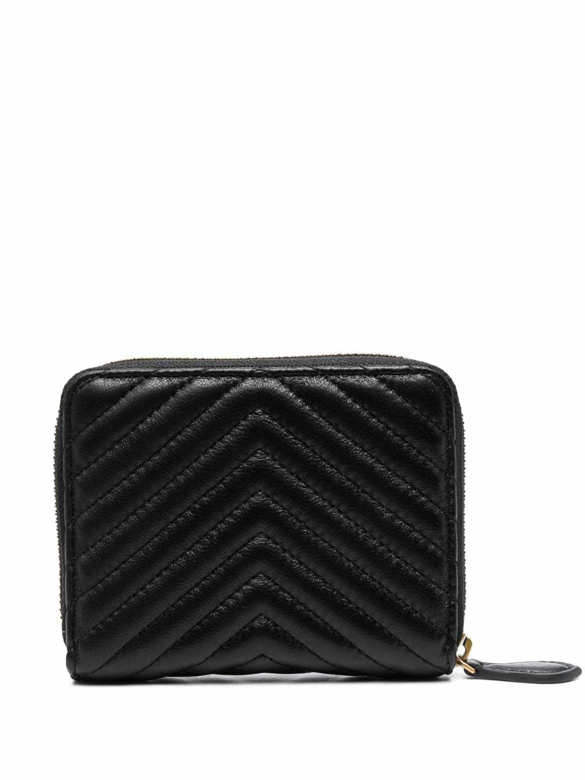 Shop Pinko Quilted Wallet In Black