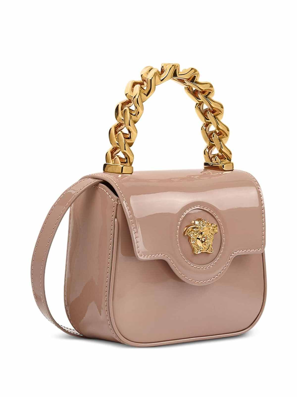 Shop Versace Medusa Mini Bag In Gold