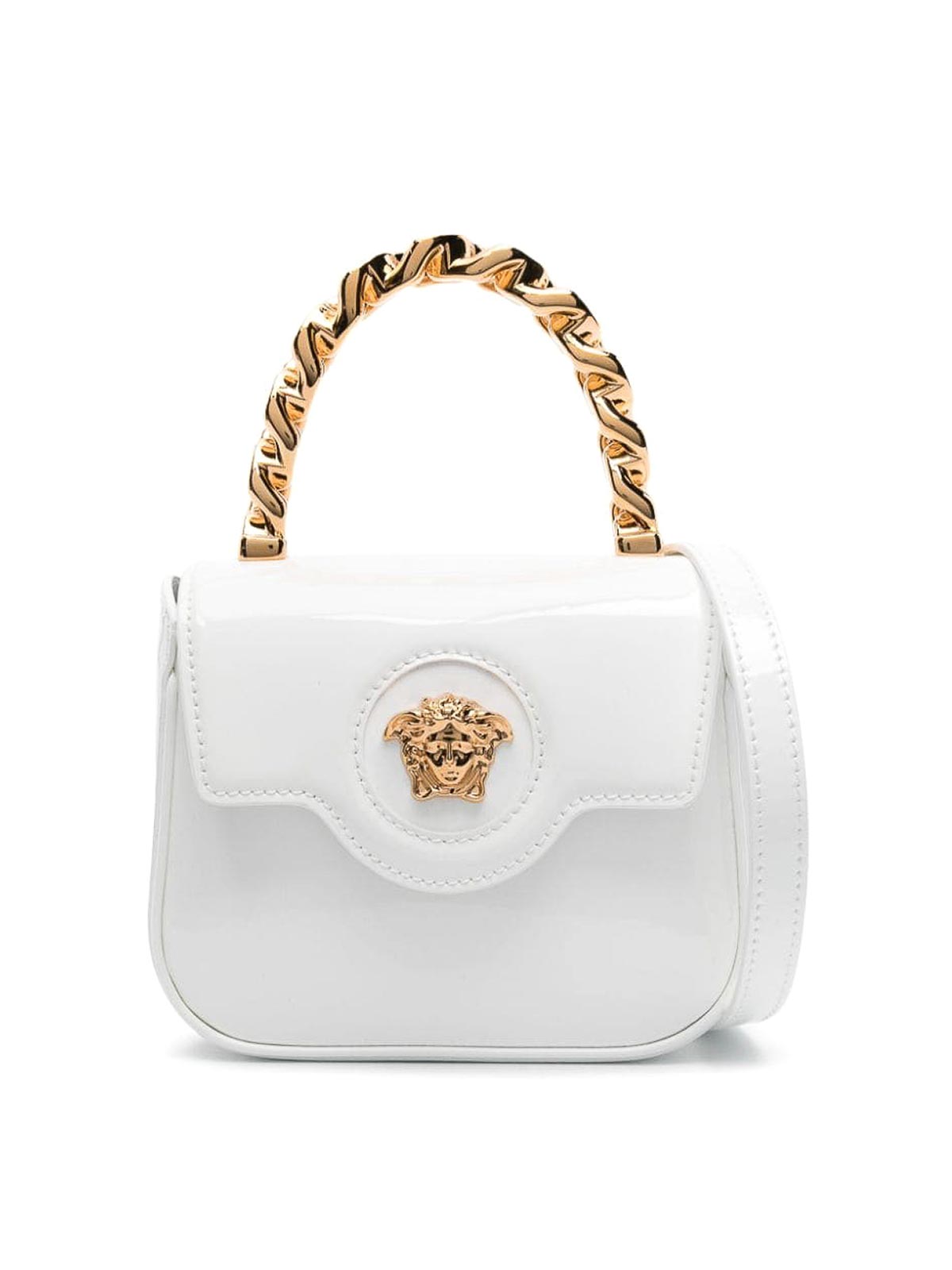 Shop Versace Mini Bag In White
