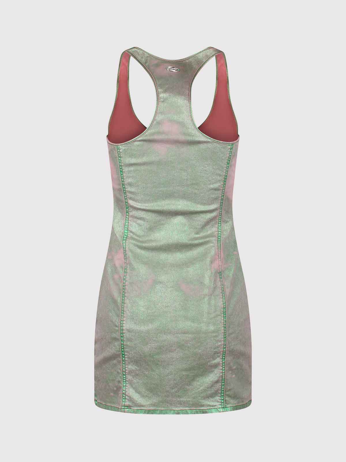 Diesel Short denim dress - Green - Women|A13079068KJ10