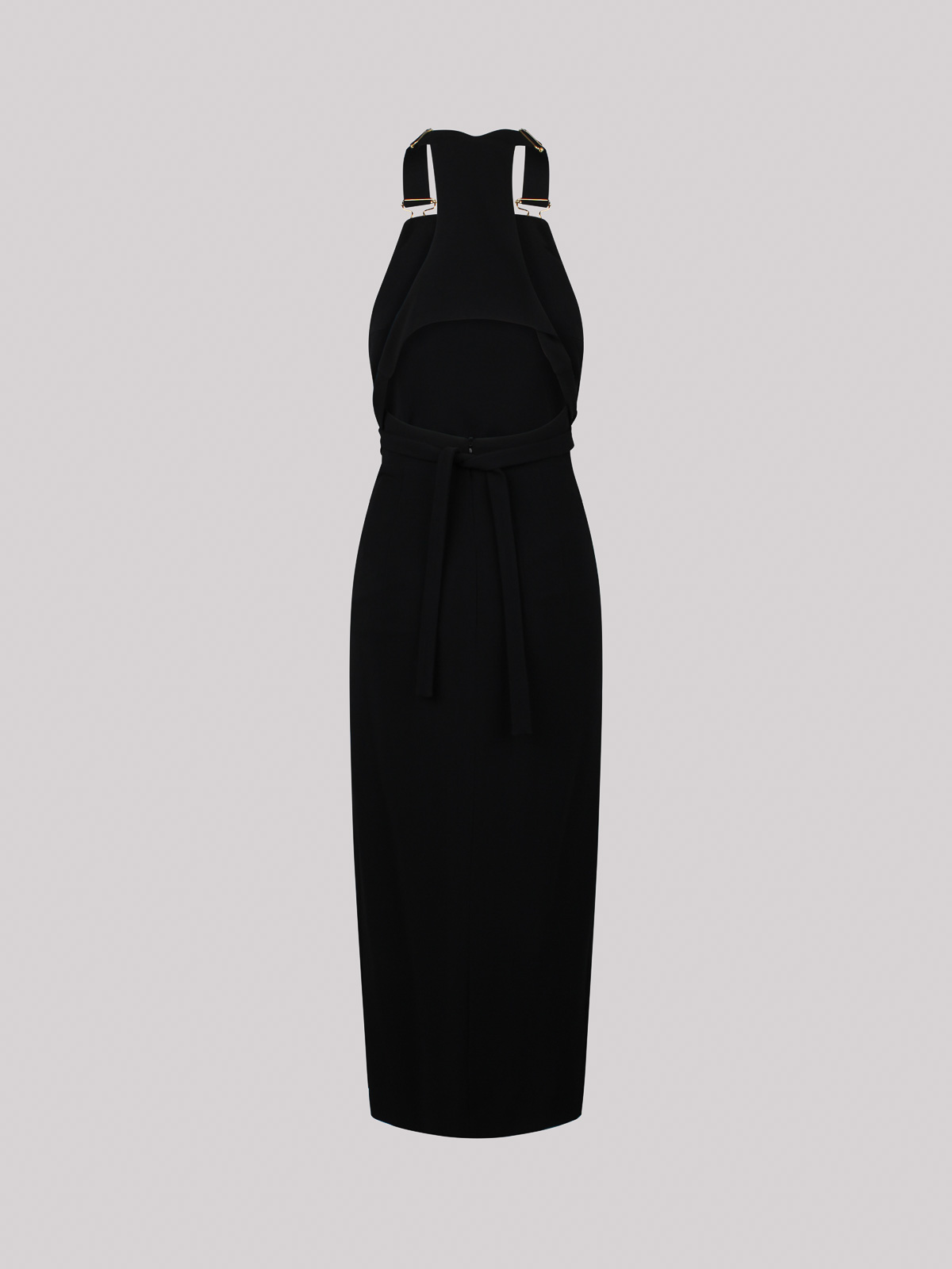 Shop Patou Dress With Slit In Negro
