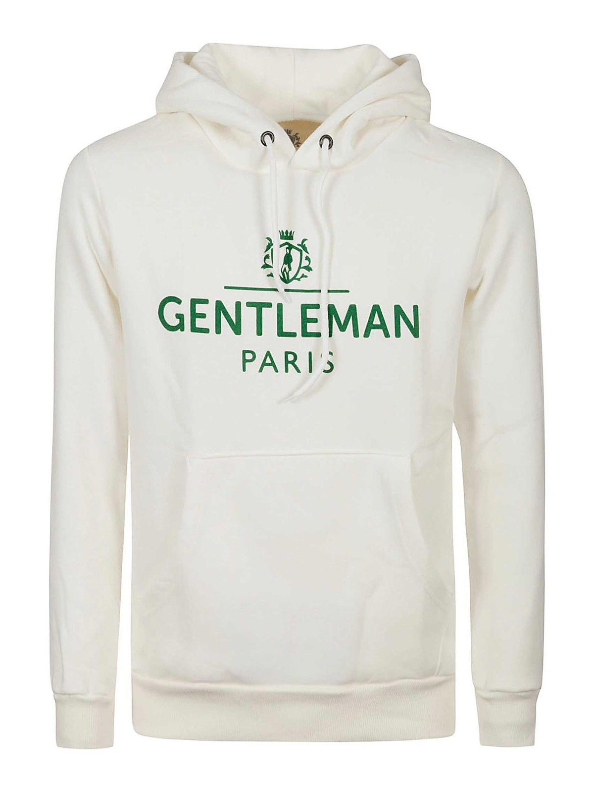 Equipe 55 Cotton Hoodie In White