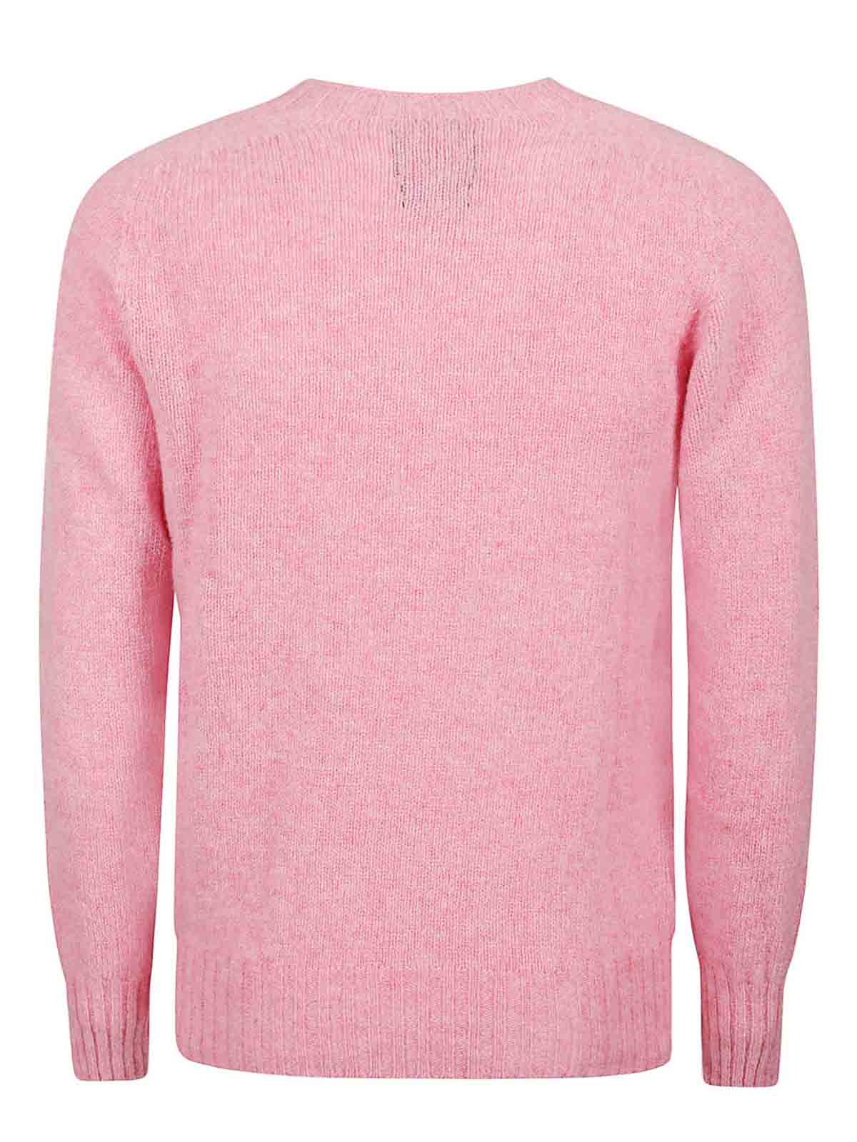 Shop Howlin' Wool Crewneck Pullover In Pink