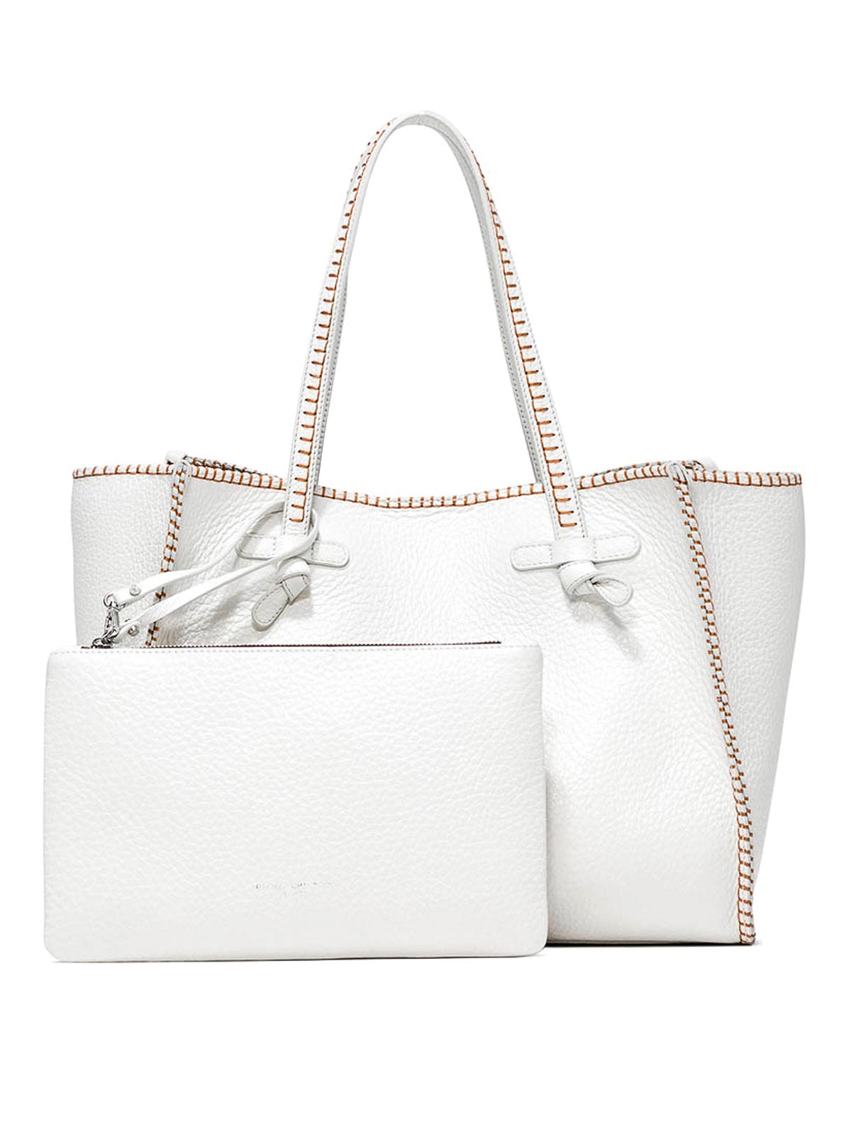 Shop Gianni Chiarini Bag Marcella In White