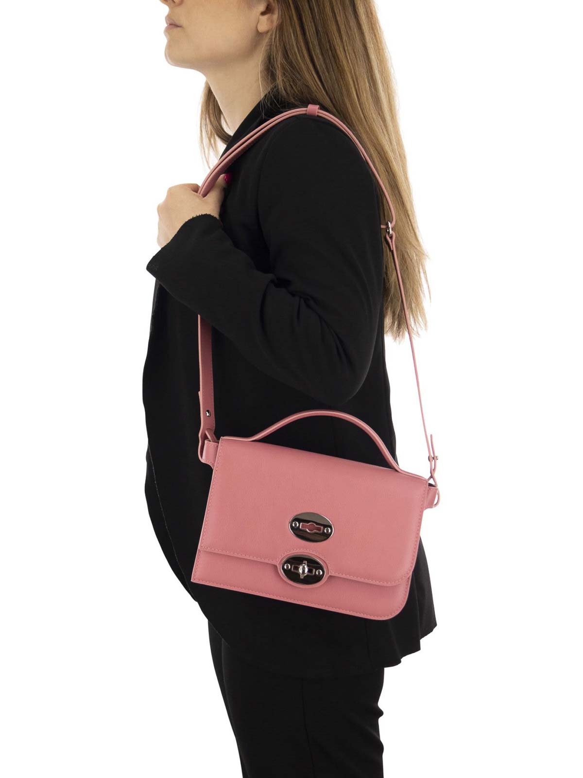 Shop Zanellato Ella Piuma Knot Bag In Light Pink