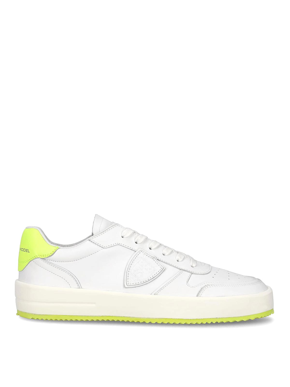 Shop Philippe Model Leather Sneakers In White