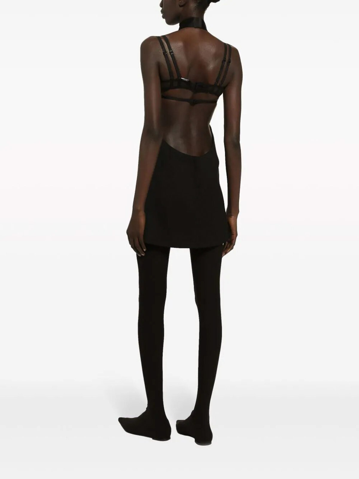Shop Dolce & Gabbana Sleeveless Dress In Black