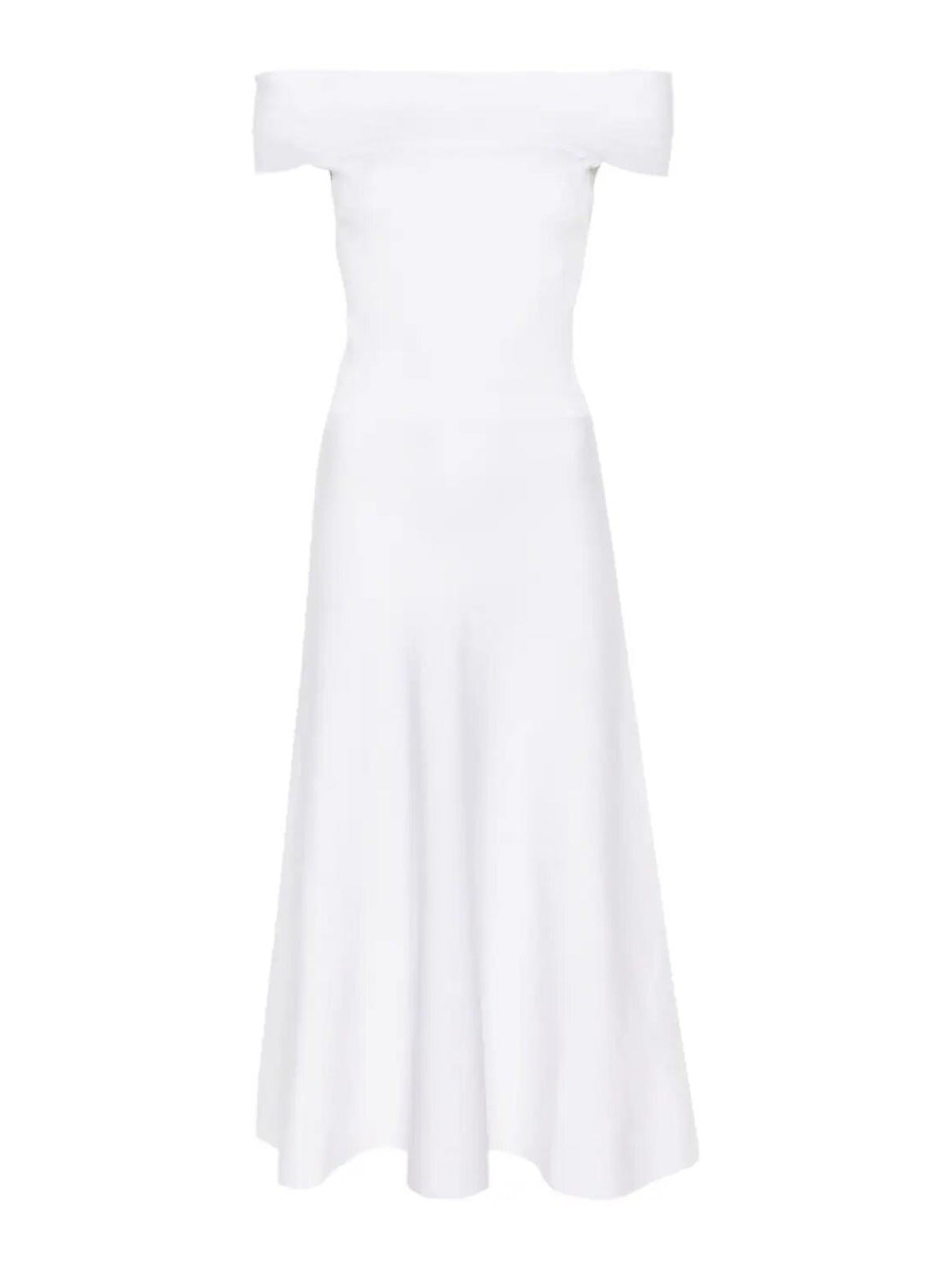 Shop Fabiana Filippi Off  The Shoulder A Line Dress In White