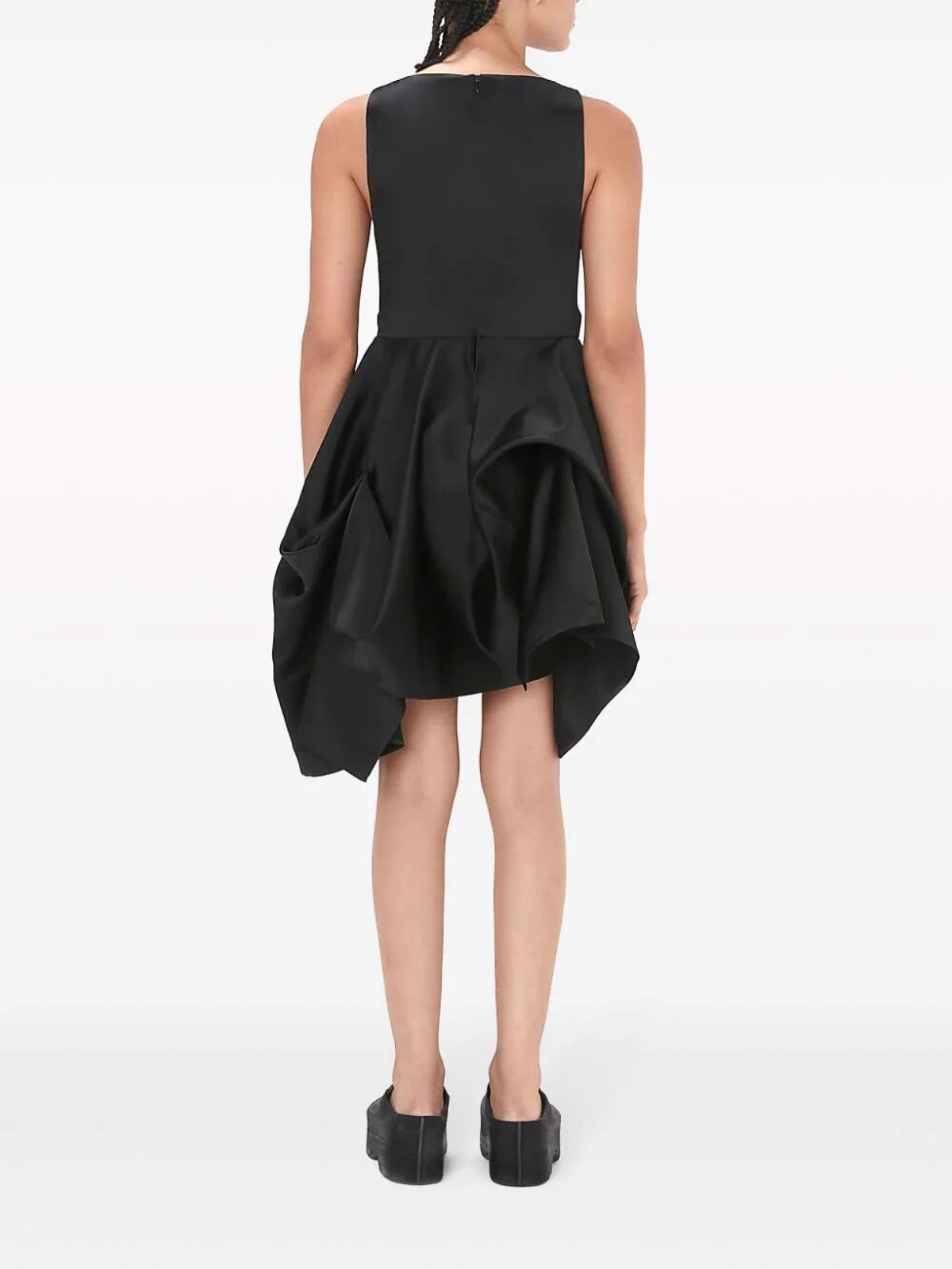 Shop Jw Anderson Peplum Dress In Black