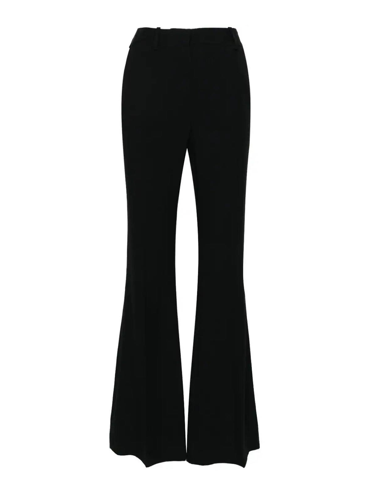 Shop Nina Ricci Tailore Flare Trousers In Black