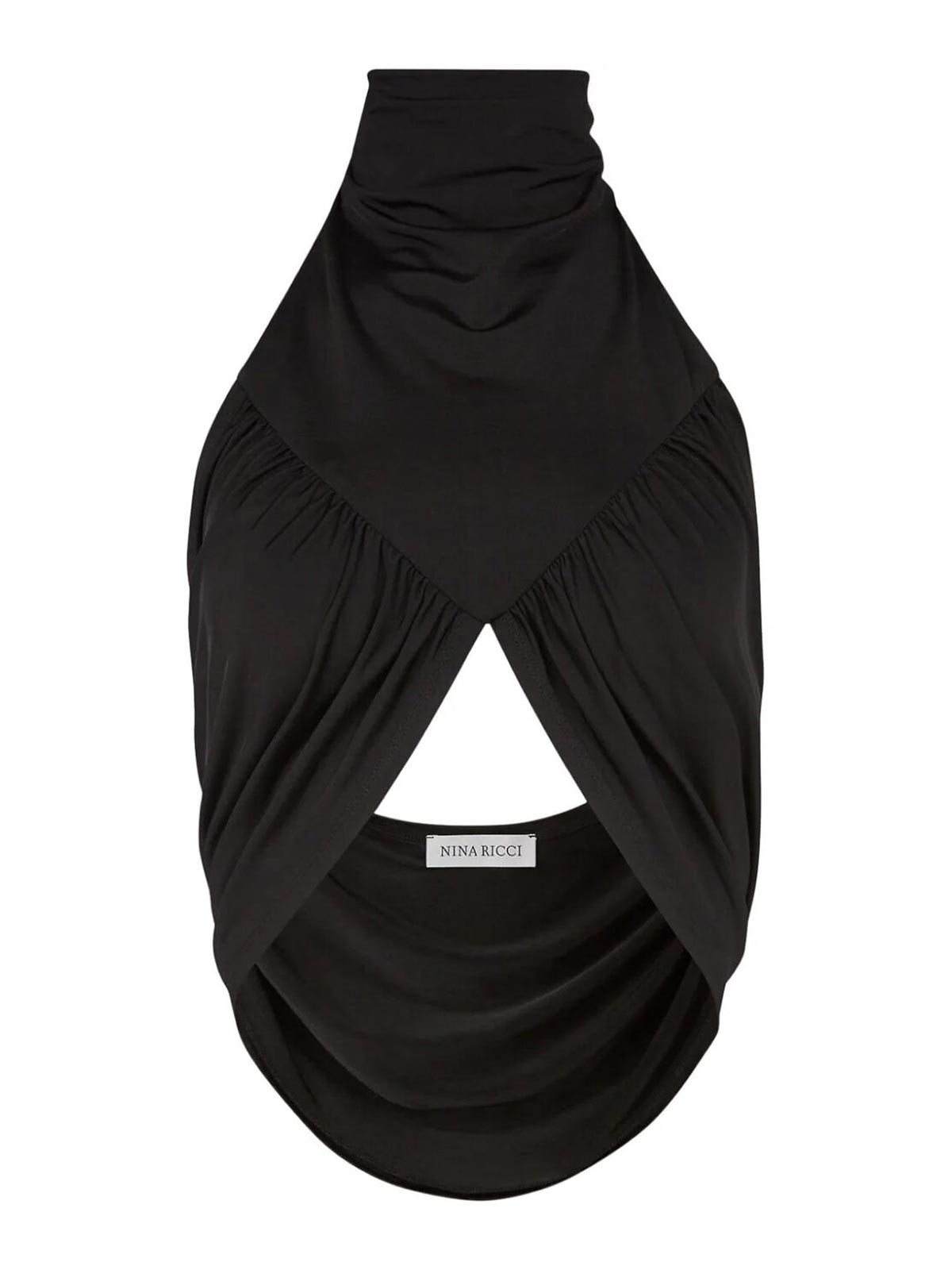 Shop Nina Ricci Backless Top In Black