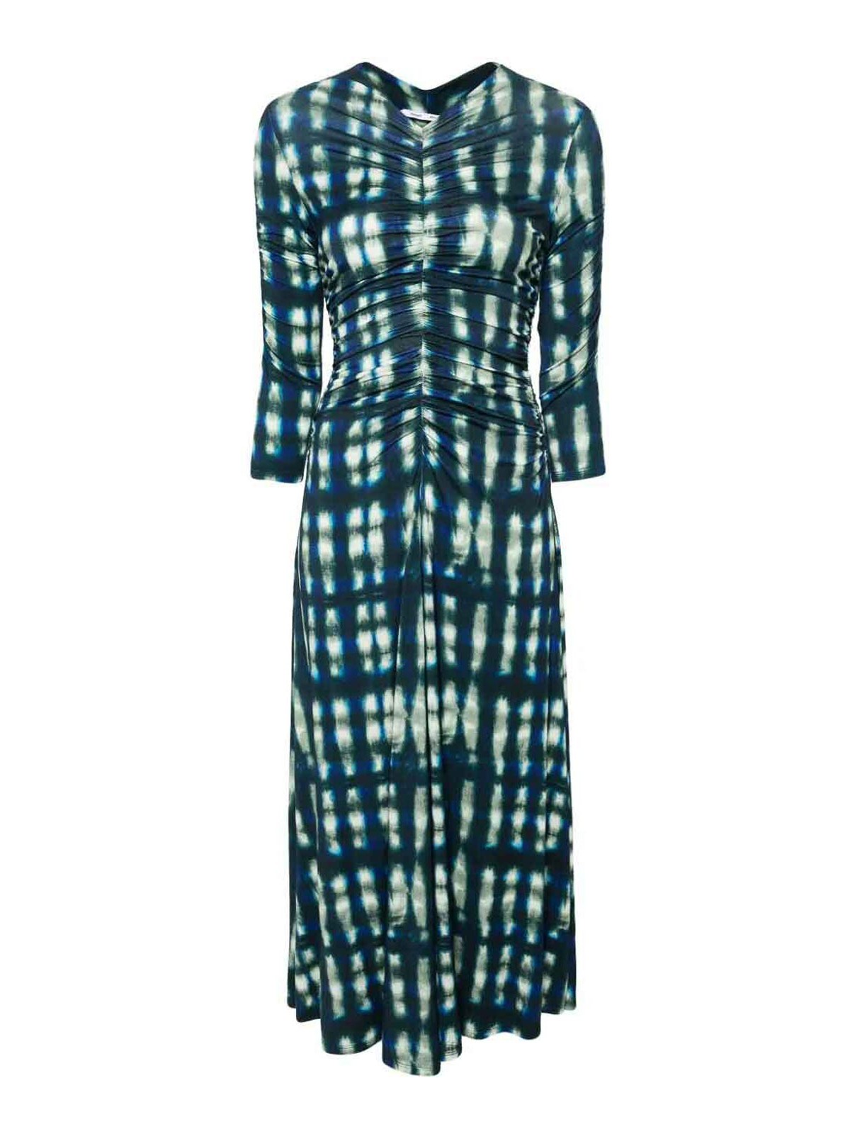Shop Proenza Schouler Natalee Dress In Tie Dye Jersey In Blue