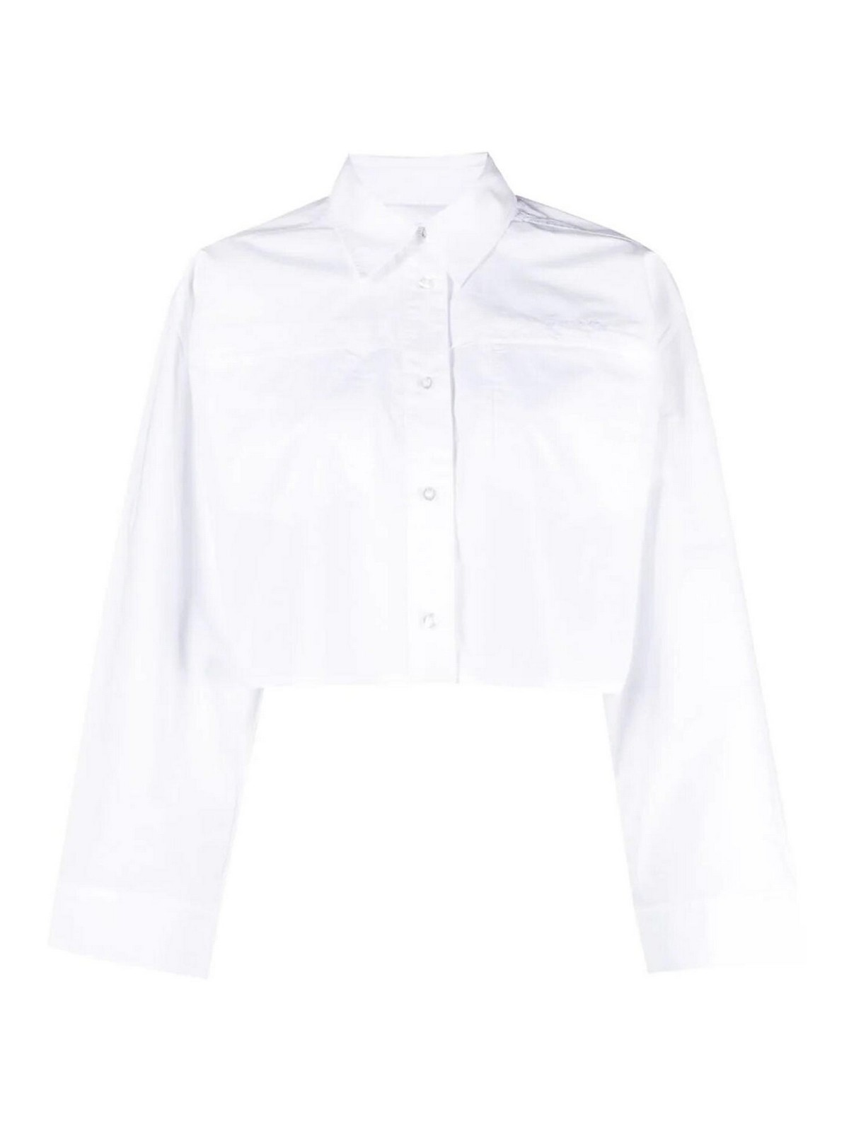 Remain Birger Christensen White Cropped Shirt