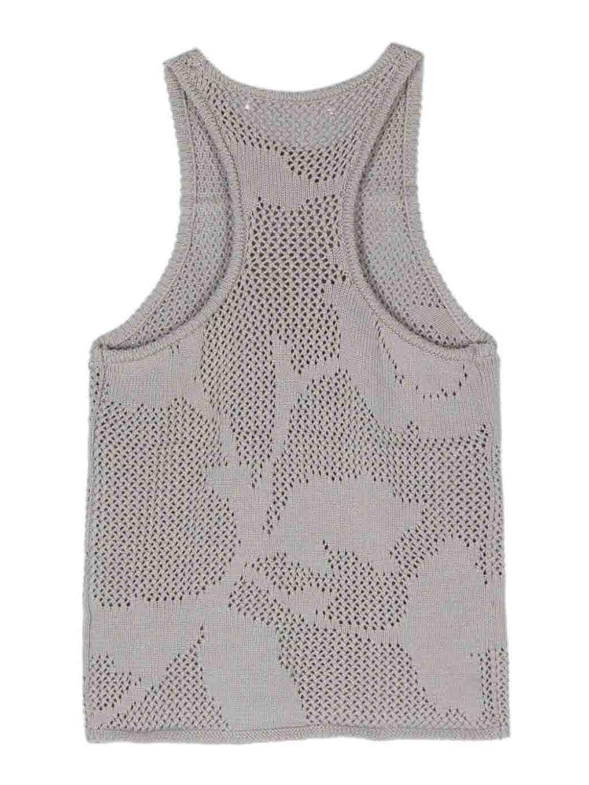 Shop Remain Birger Christensen Helena Crochet Top In Grey