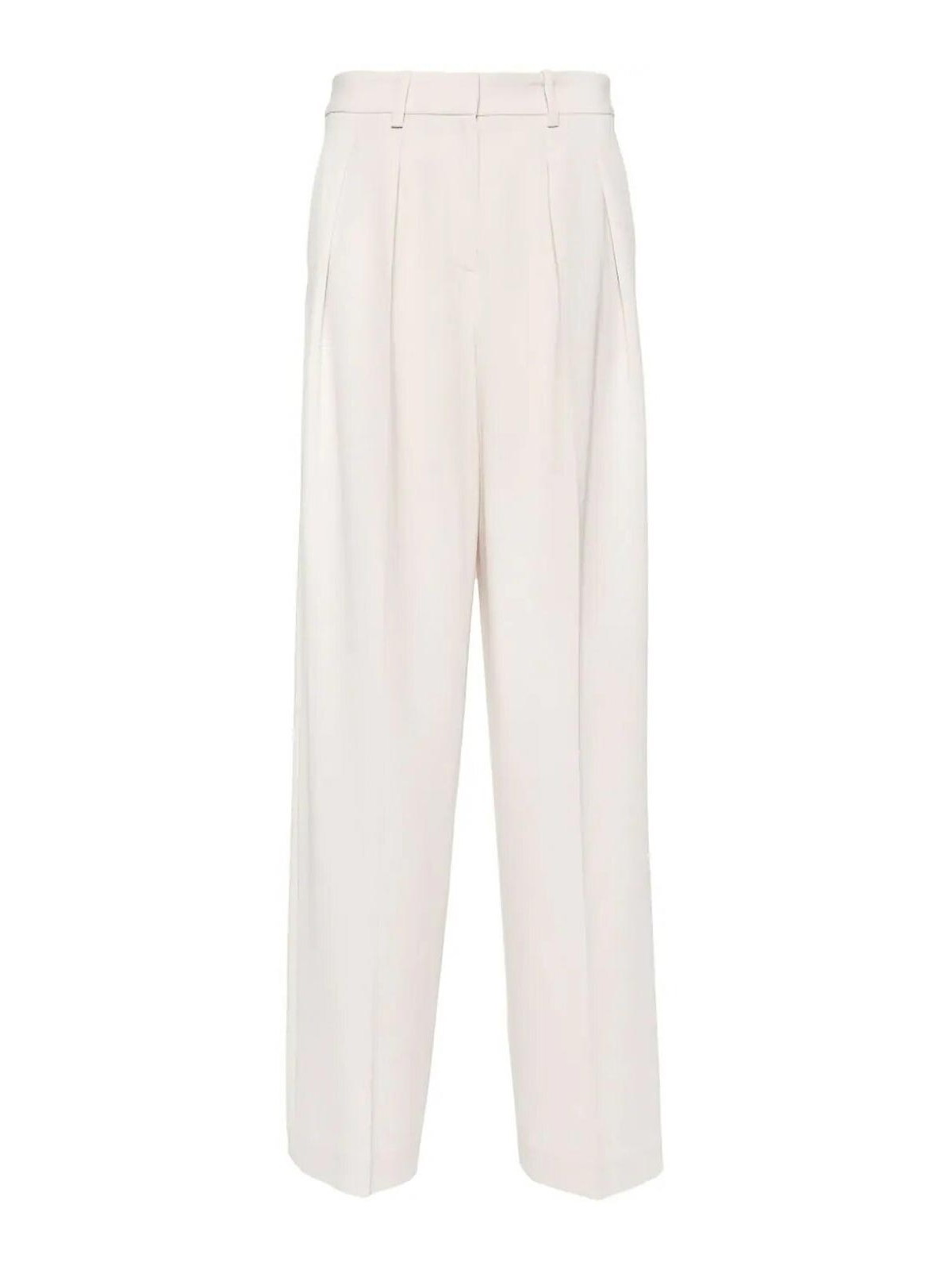 Shop Theory Palazzo Trousers In White