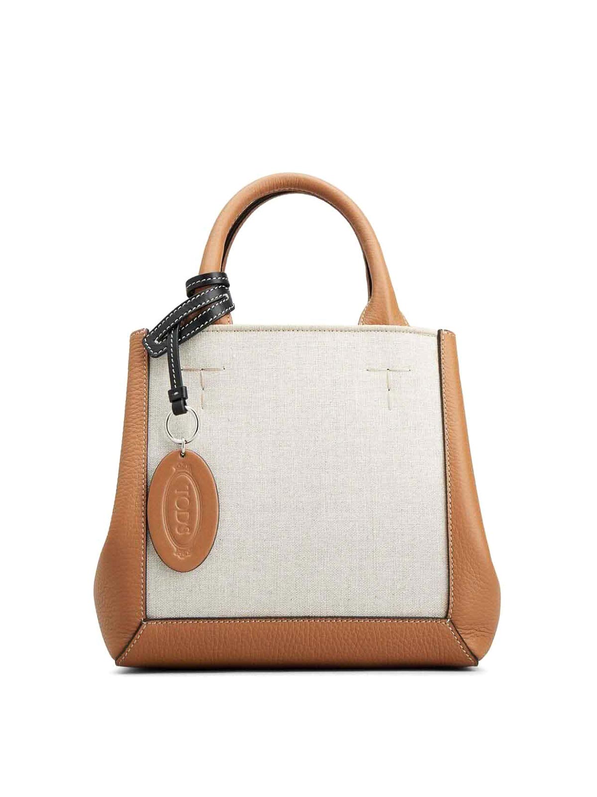 Shop Tod's Small Leather Bag In Brown