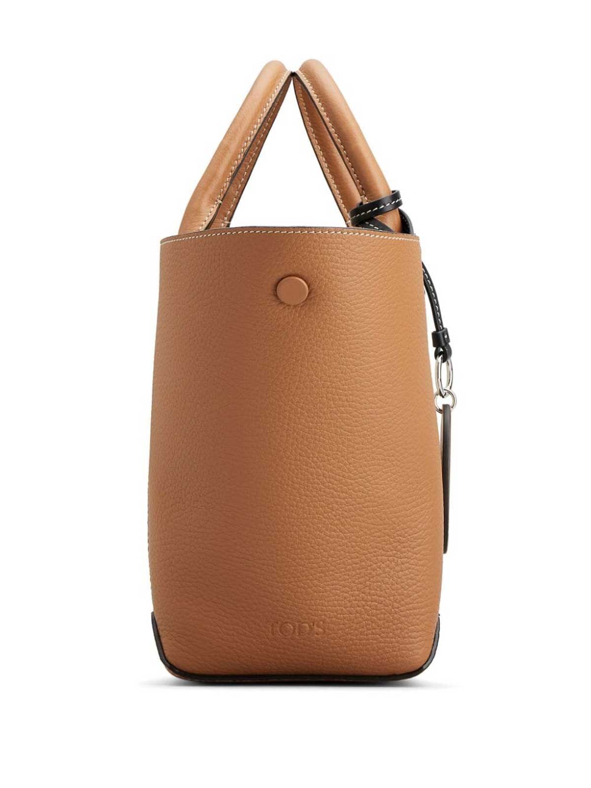 Shop Tod's Small Leather Bag In Brown