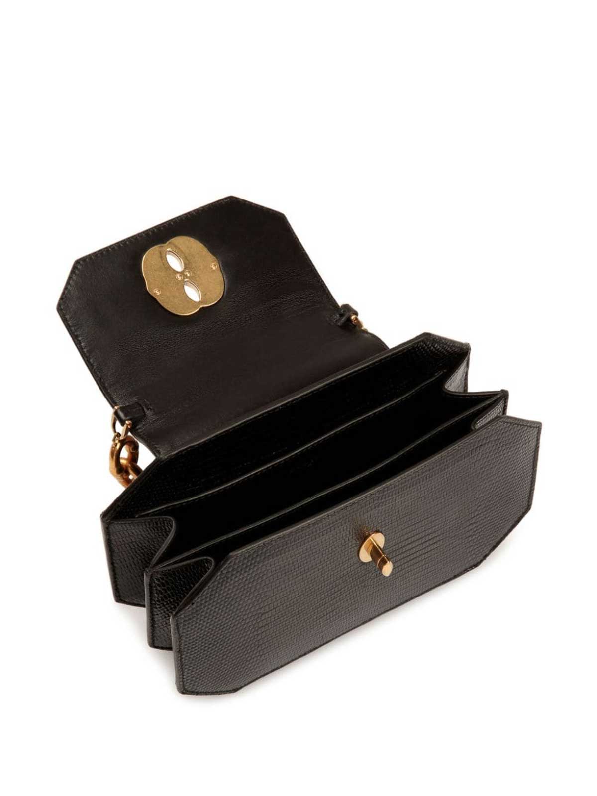 Shop Bally Mini Emblem Octagon Bag In Black