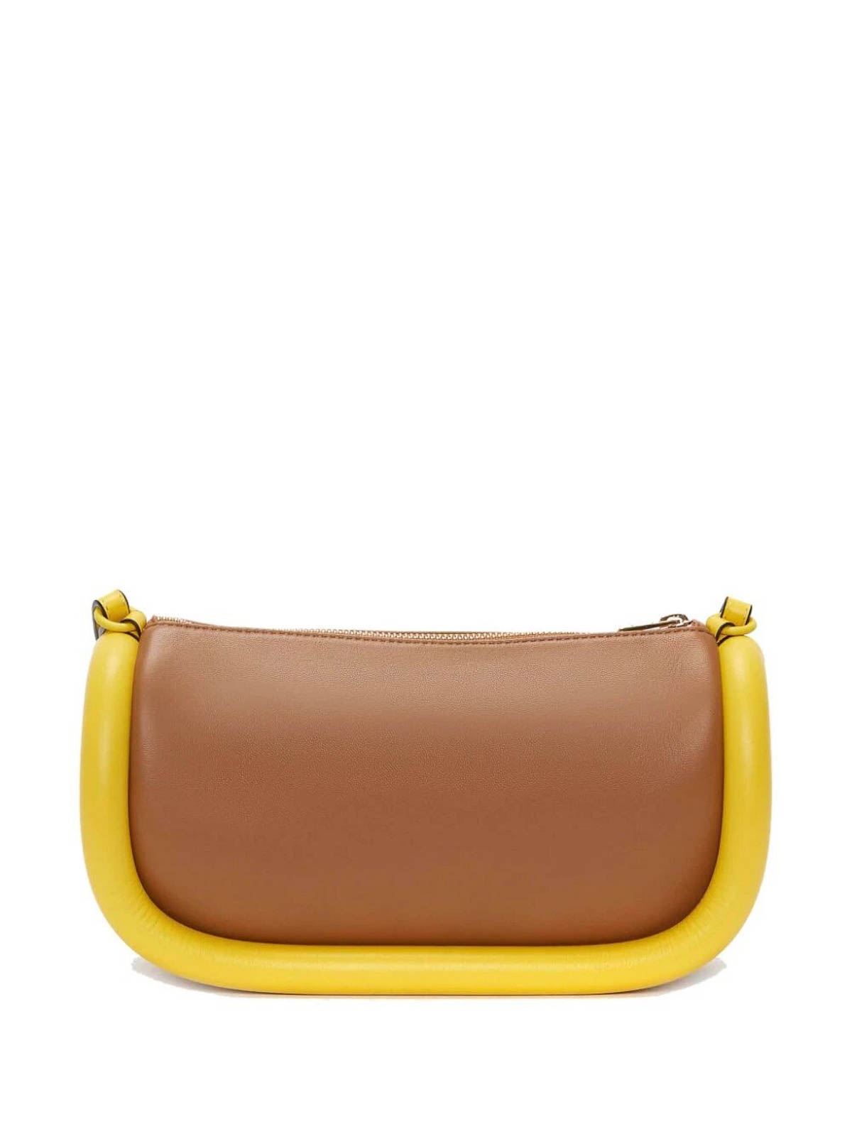 Shop Jw Anderson Leather Shoulder Bag In Yellow