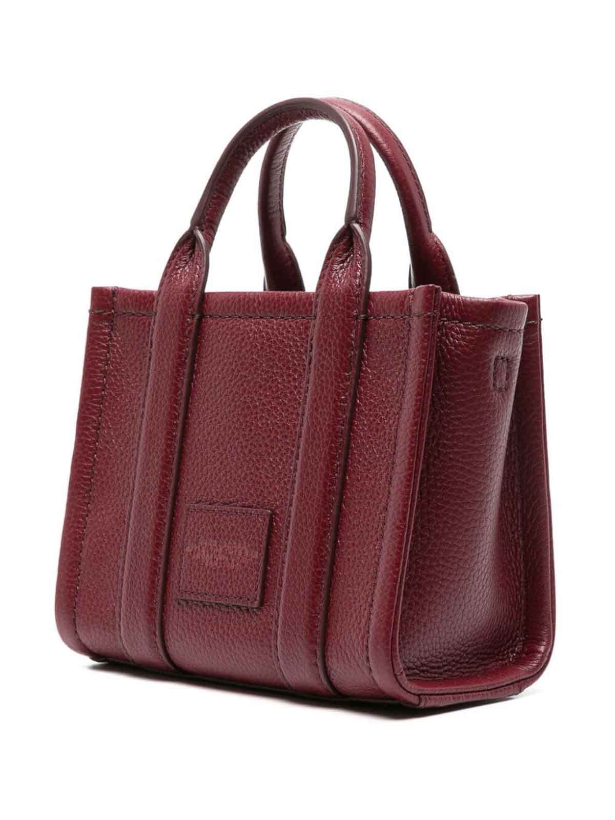 Shop Marc Jacobs Leather Mini Tote In Red