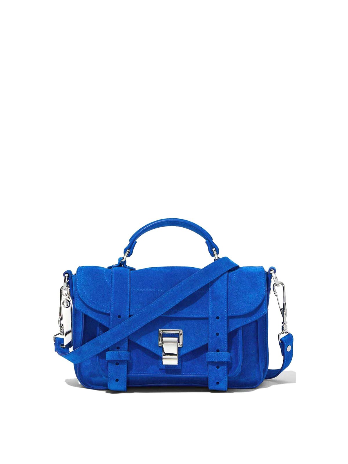 Shop Proenza Schouler Suede Bag In Blue