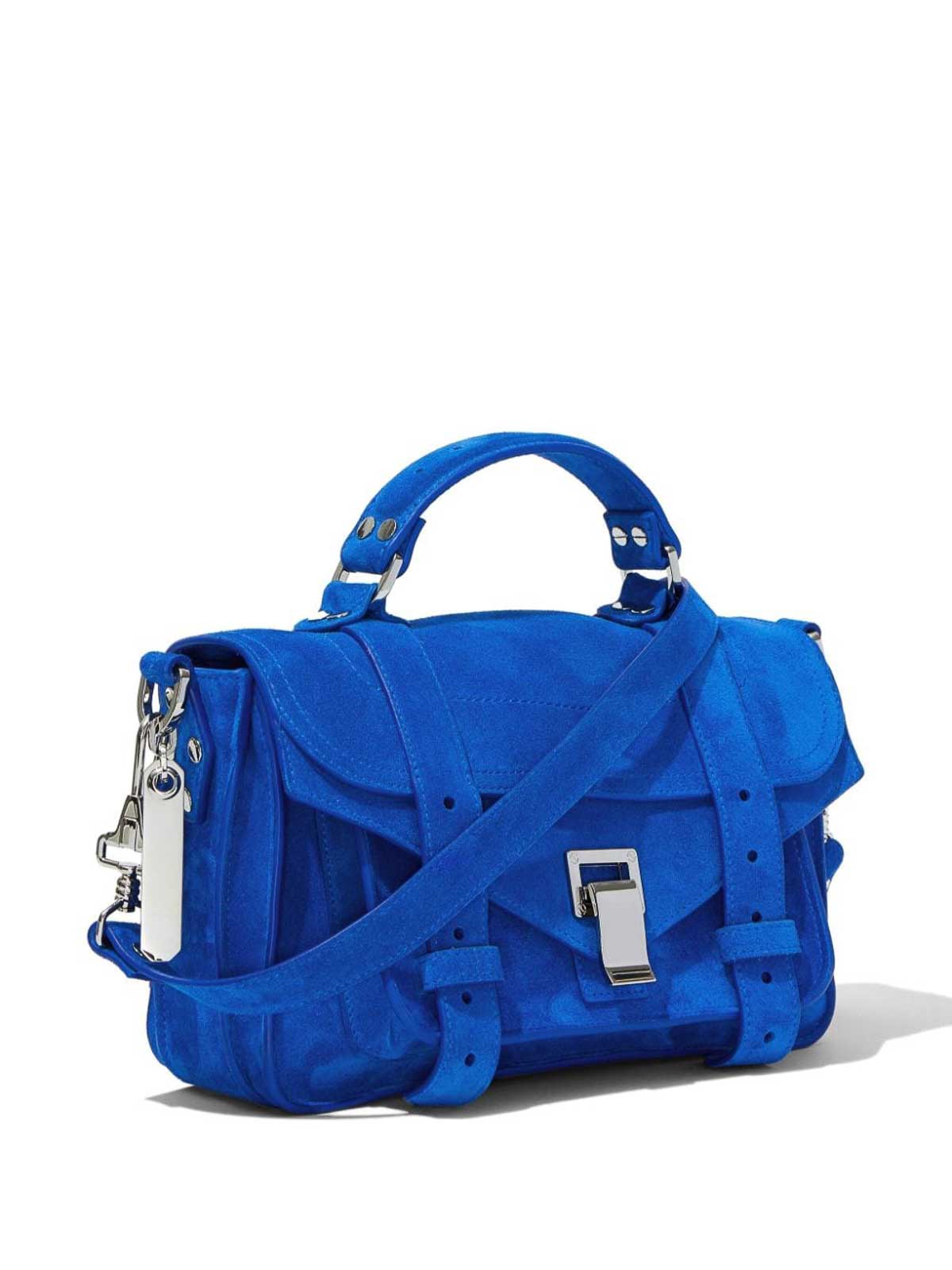 Shop Proenza Schouler Suede Bag In Blue