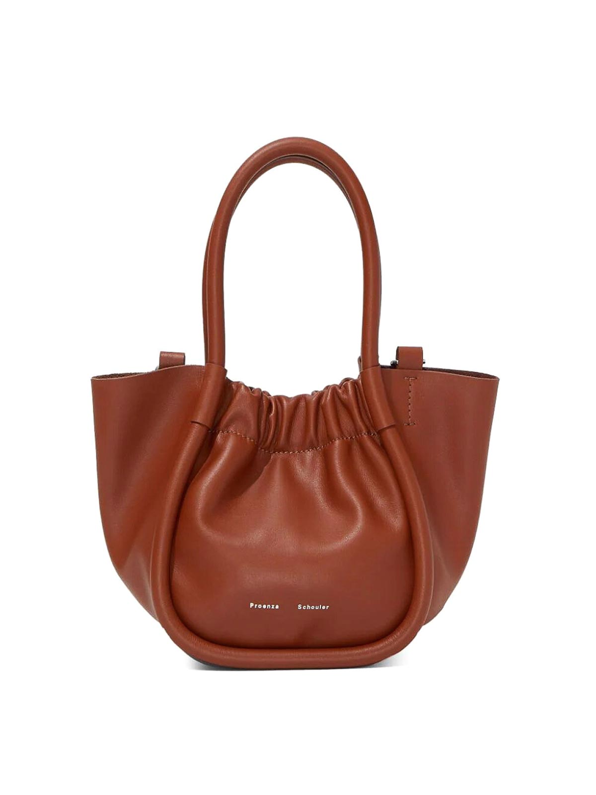 Shop Proenza Schouler Extra Small Ruched Tote In Brown