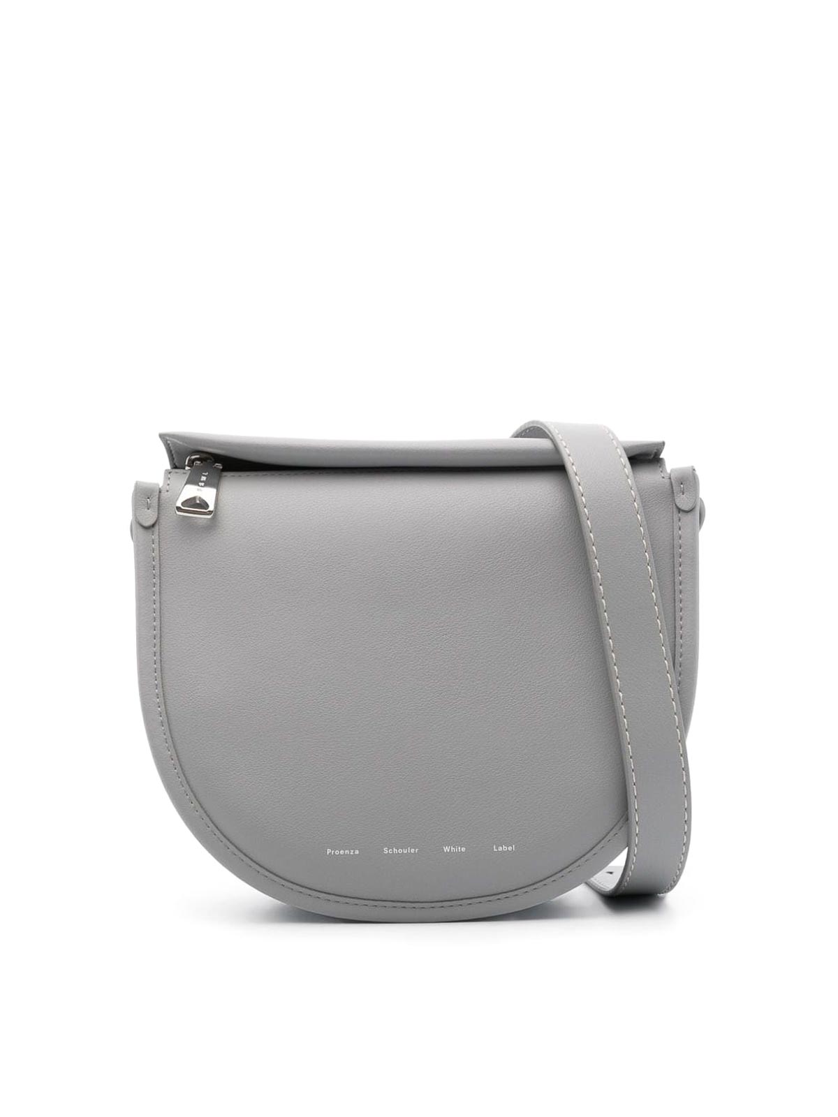 Shop Proenza Schouler Medium Baxter Leather Bag In Grey