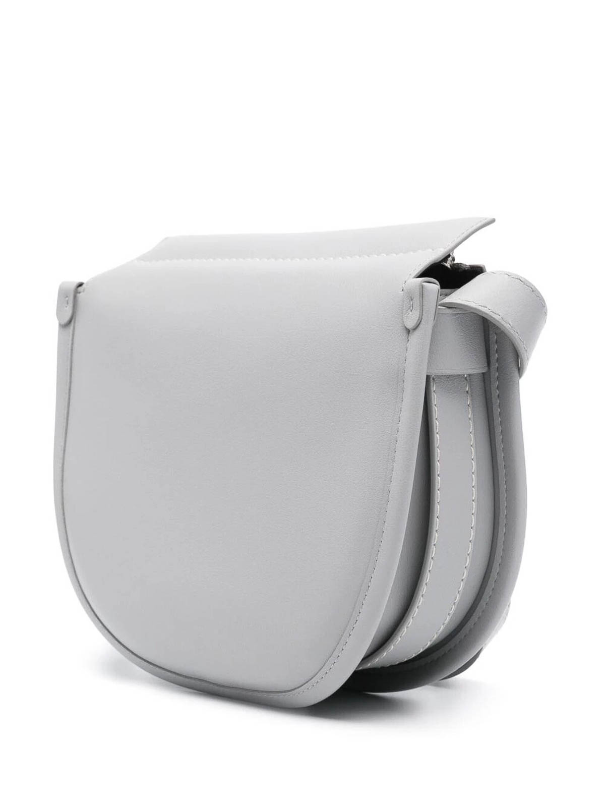 Shop Proenza Schouler Medium Baxter Leather Bag In Grey